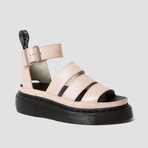 Dr. Martens Clarissa II Metallic Leather Platform Sandals